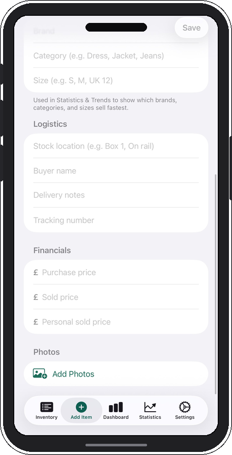 Add item